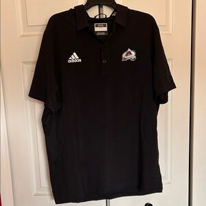 Men’s Adidas Colorado Avalanche Team Issued Polo - Size L - Black